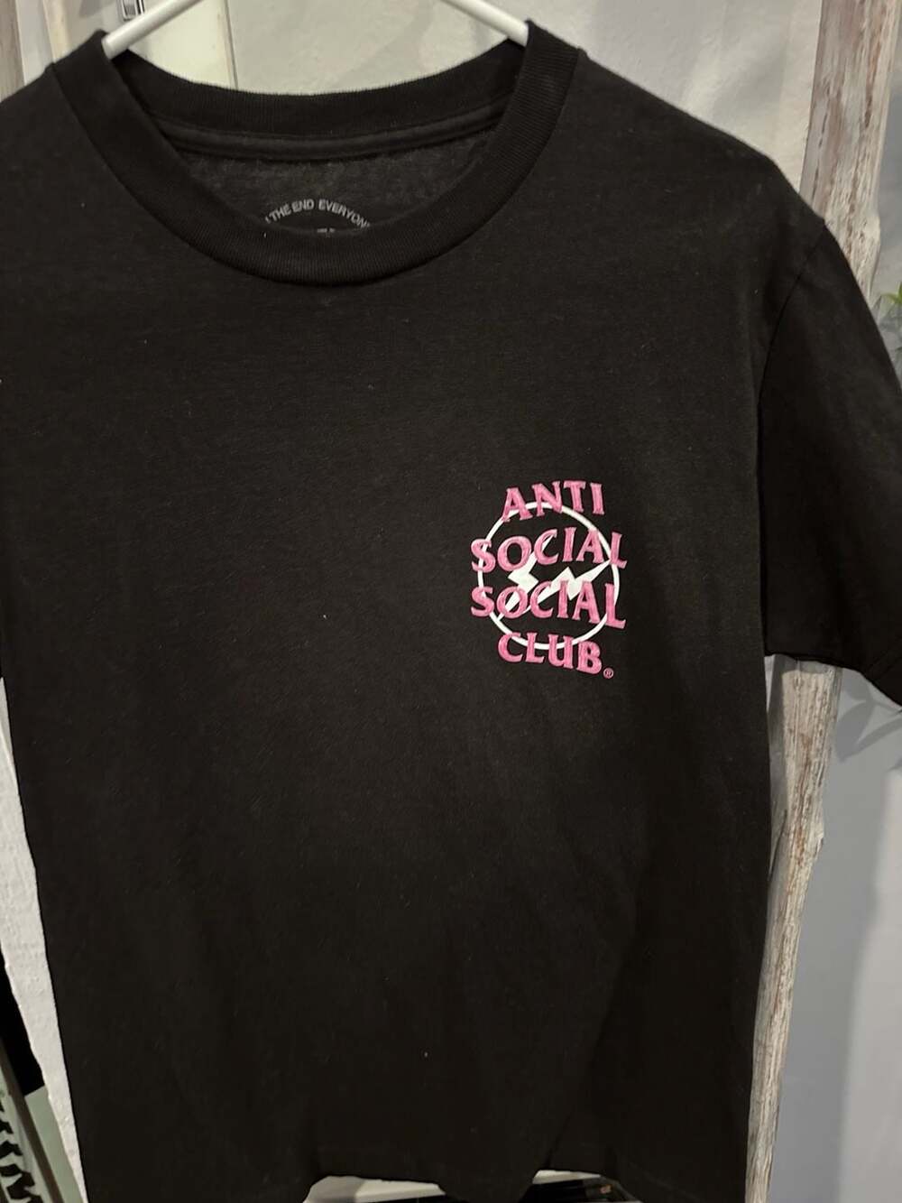Anti Social Social Club X Fragment Precious Petals Size S Black Tee